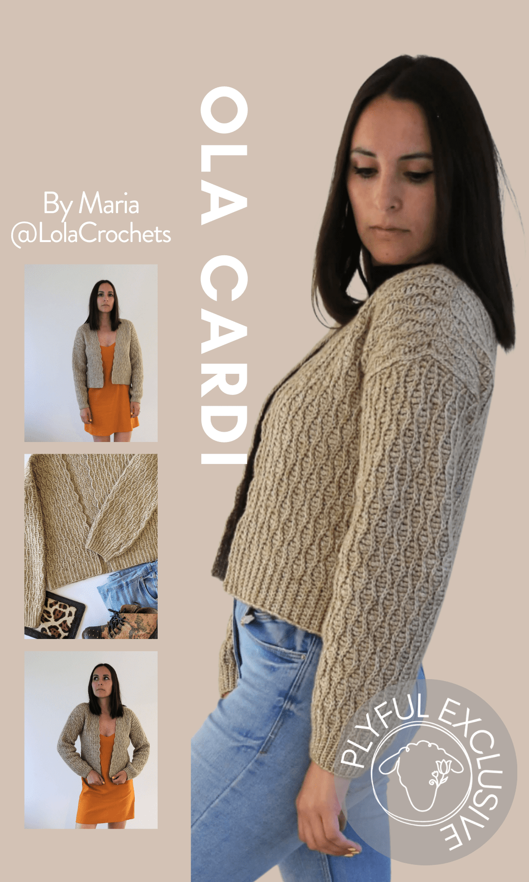 Ola Cardi by @LolaCrochets